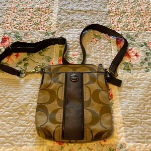 Coach crossbody 8.5 L x 7 W.
